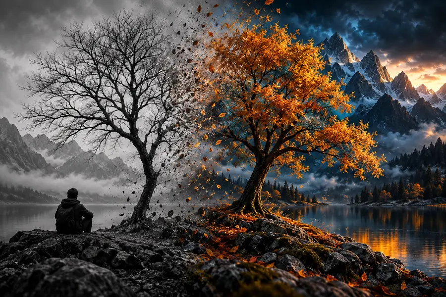Generated image showing a new visual treatment